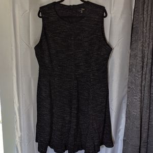 2x Suzanne Betro lined sleeveless wool blend dress